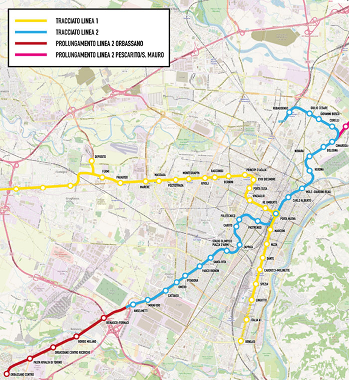 Métro ligne 1 Turin