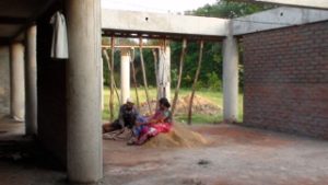 Photo du chantier de The Serenity Trust Library de l'architecte Bernard Kohn