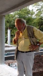 Photo du chantier de The Serenity Trust Library de l'architecte Bernard Kohn