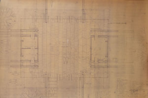 Plan de l''église anglicane à Bharuch de l'architecte Bernard Kohn 1