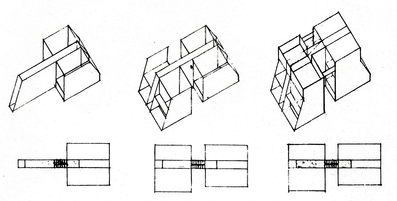 Schéma de la Maison de Dave de l'architecte Bernard Kohn