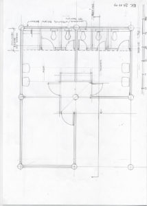 Sketch de The Serenity Trust Library & Botanical Garden à Ahmedabad de l'architecte Bernard Kohn